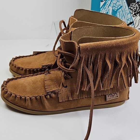 Laurentian Chief Mocassins Eugene Cloutier 137372 Size 4 Canada - Picture 5 of 16